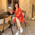 Floral Firecracker Printed Dress